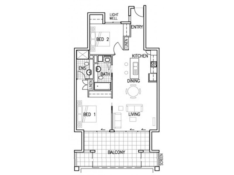 32/28 Ferry Road, West End QLD 4101 Floorplan
