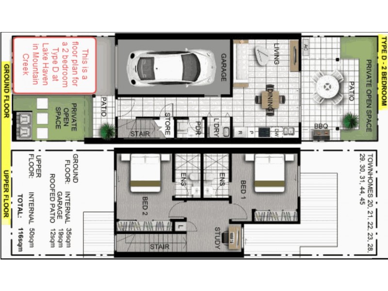 45/10 Crayfish Street, Mountain Creek QLD 4557 Floorplan