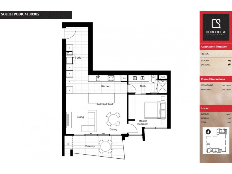 30305/300 Old Cleveland Road, Coorparoo QLD 4151 Floorplan