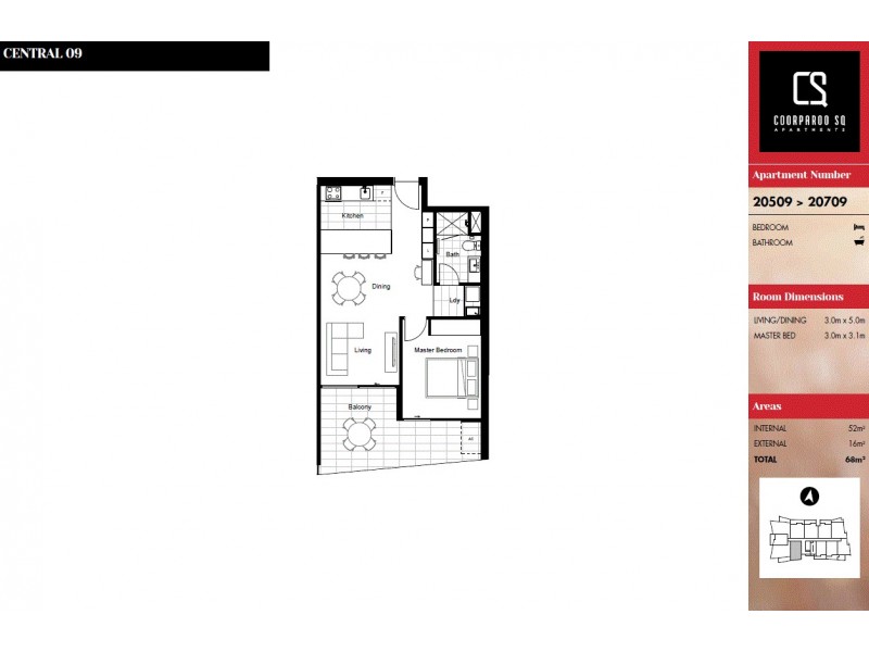 20609/300 Old Cleveland Road, Coorparoo QLD 4151 Floorplan