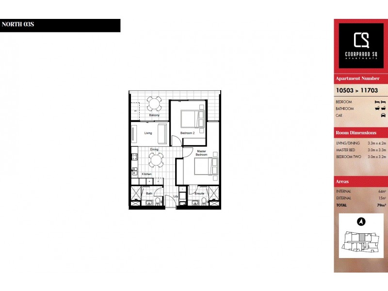 10803/300 Old Cleveland Road, Coorparoo QLD 4151 Floorplan
