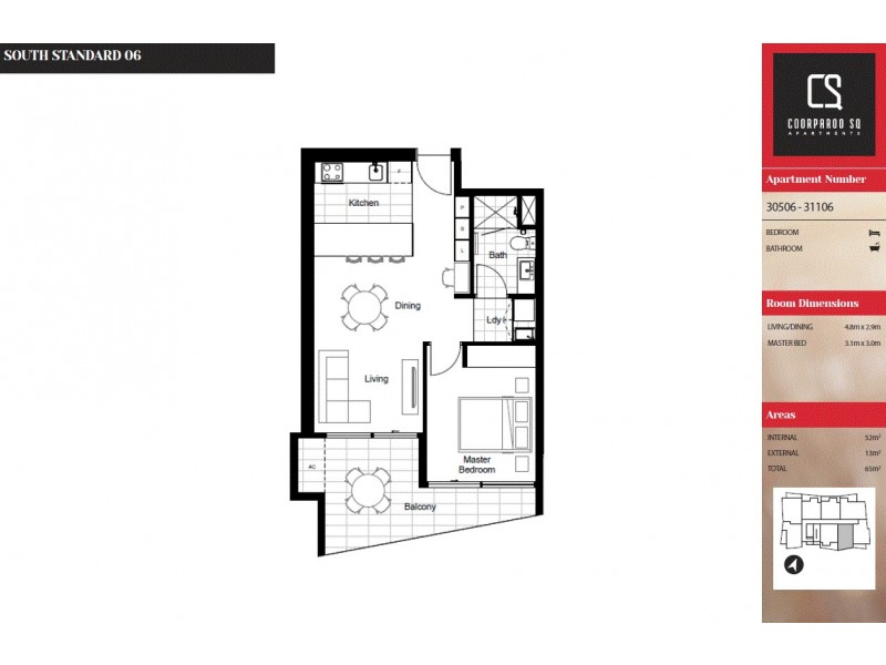 30606/300 Old Cleveland Road, Coorparoo QLD 4151 Floorplan