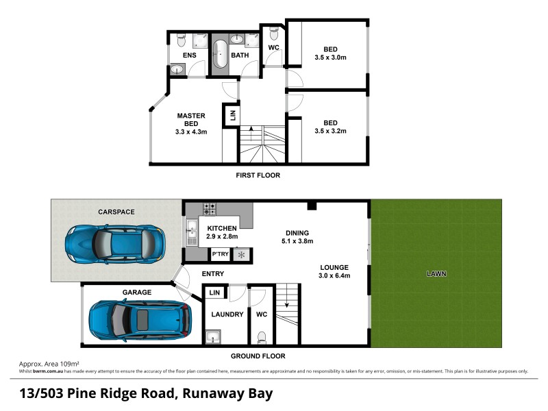 13/503 Pine Ridge Road, Biggera Waters QLD 4216 Floorplan