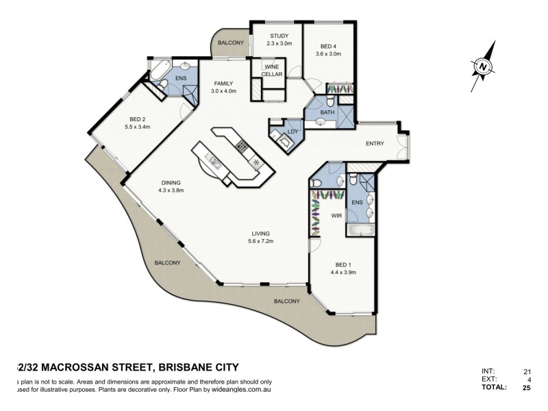 32 Macrossan Street, Brisbane City QLD 4000 Floorplan