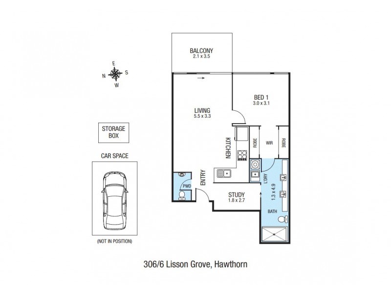 6 Lisson Grove, Hawthorn VIC 3122 Floorplan