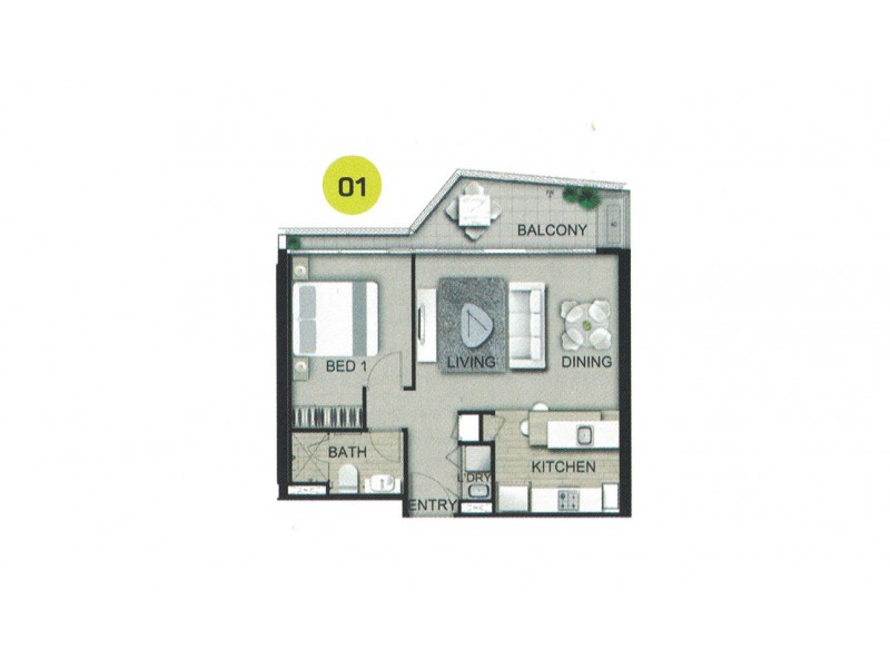 01c/37B Harbour Road, Hamilton QLD 4007 Floorplan