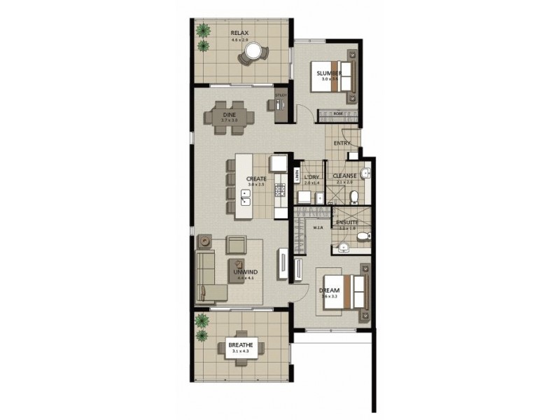 1 Willow – 154 Musgrave Avenue, Southport QLD 4215 Floorplan