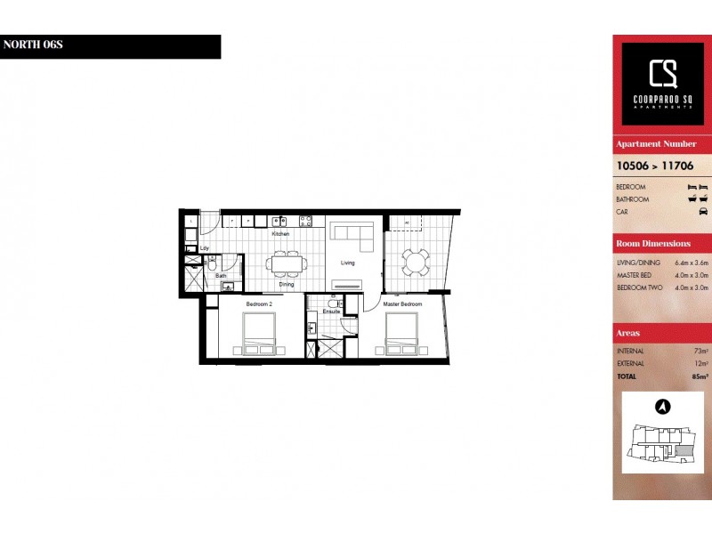10406/300 Old Cleveland Road, Coorparoo QLD 4151 Floorplan