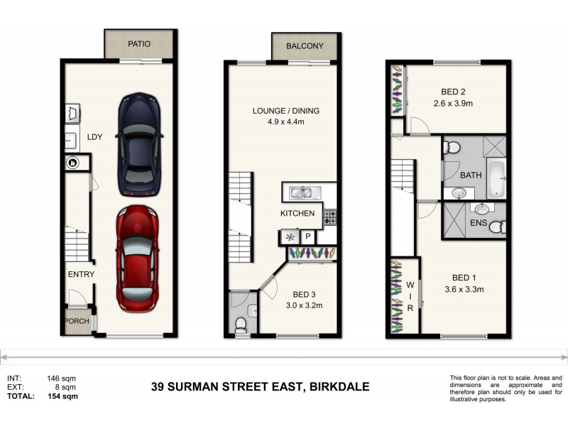 2 / 39 Surman Street, Birkdale QLD 4159 Floorplan