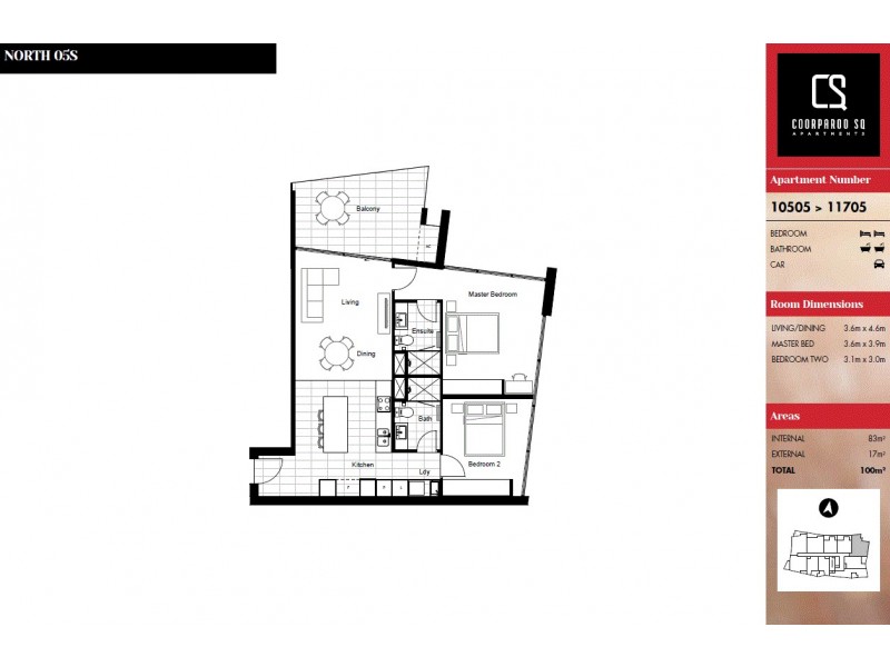 10705/300 Old Cleveland Road, Coorparoo QLD 4151 Floorplan