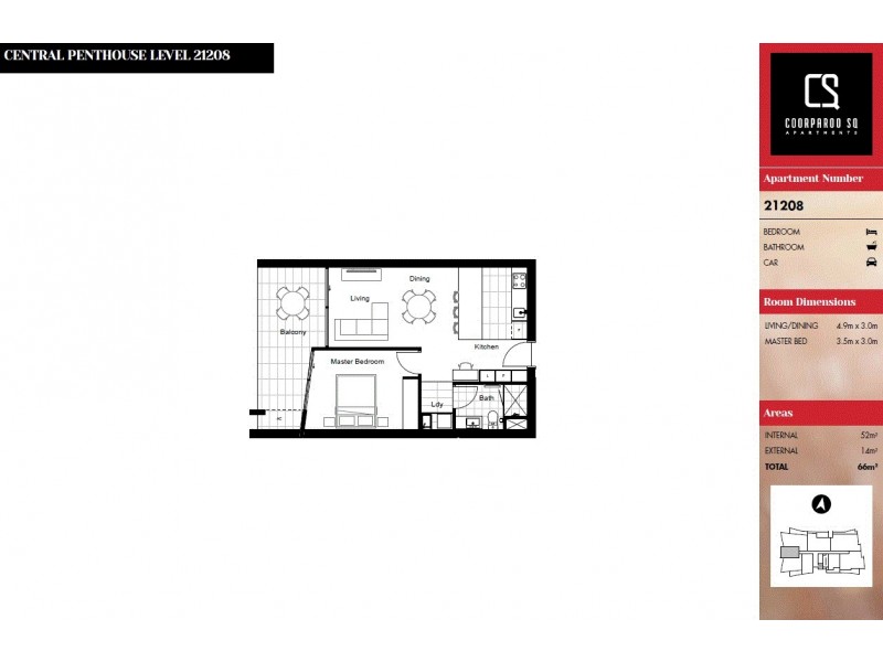 21208/300 Old Cleveland Road, Coorparoo QLD 4151 Floorplan