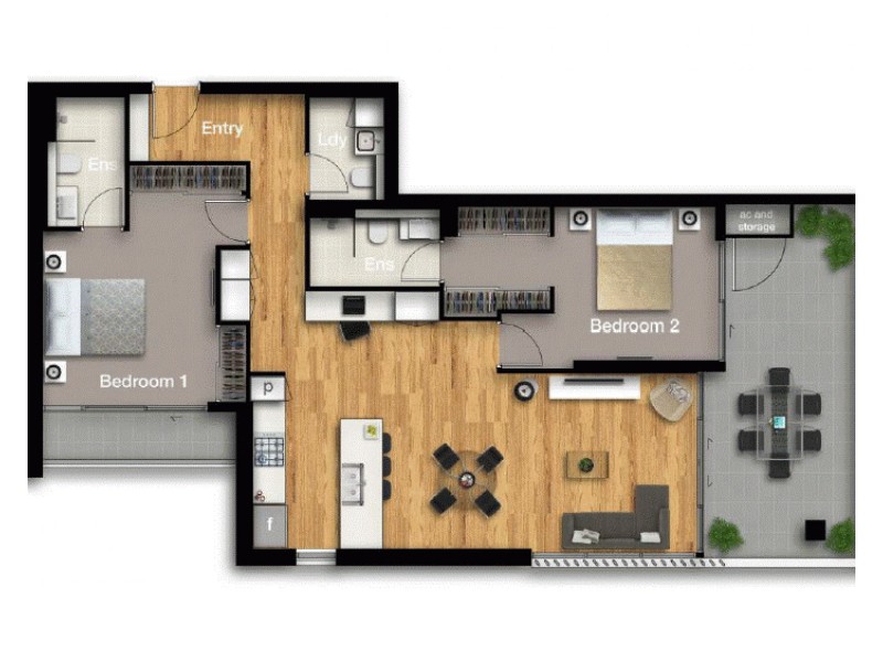 612/37 Archer Street, Toowong QLD 4066 Floorplan