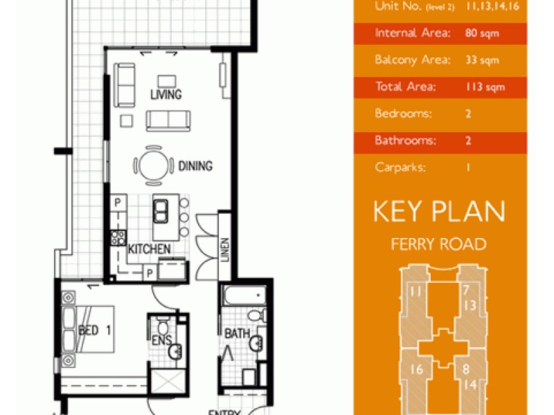 13/42 Ferry Road, West End QLD 4101 Floorplan