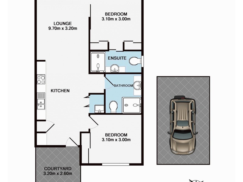 30/18 Riverbend Place, Bulimba QLD 4171 Floorplan