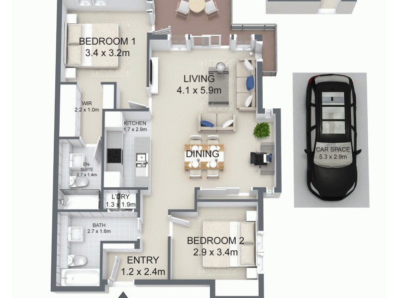 21/28 Ferry Road, West End QLD 4101 Floorplan