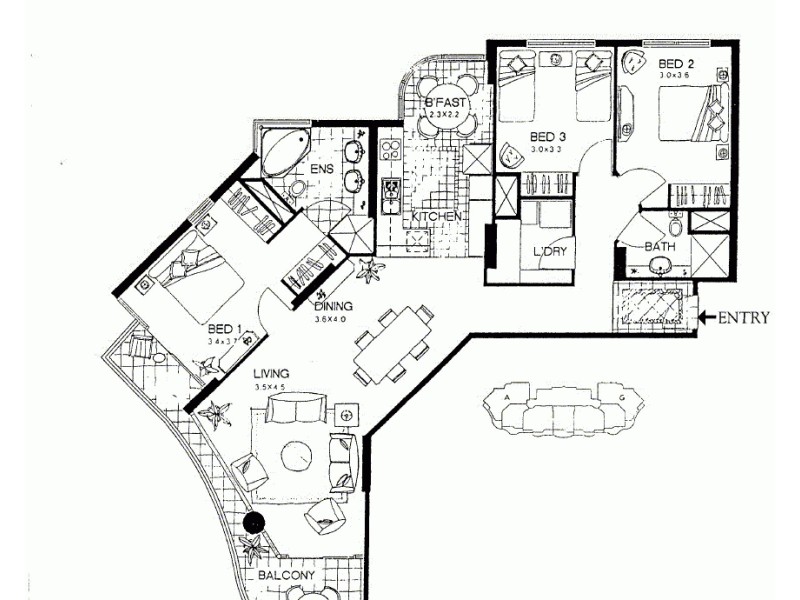 32 Macrossan Street, Brisbane City QLD 4000 Floorplan