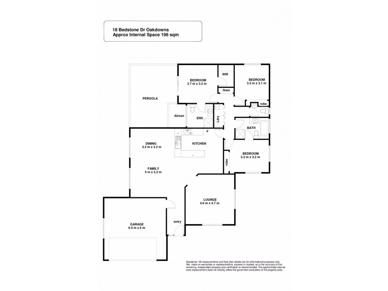 18 Bedstone Road, Oakdowns TAS 7019 Floorplan