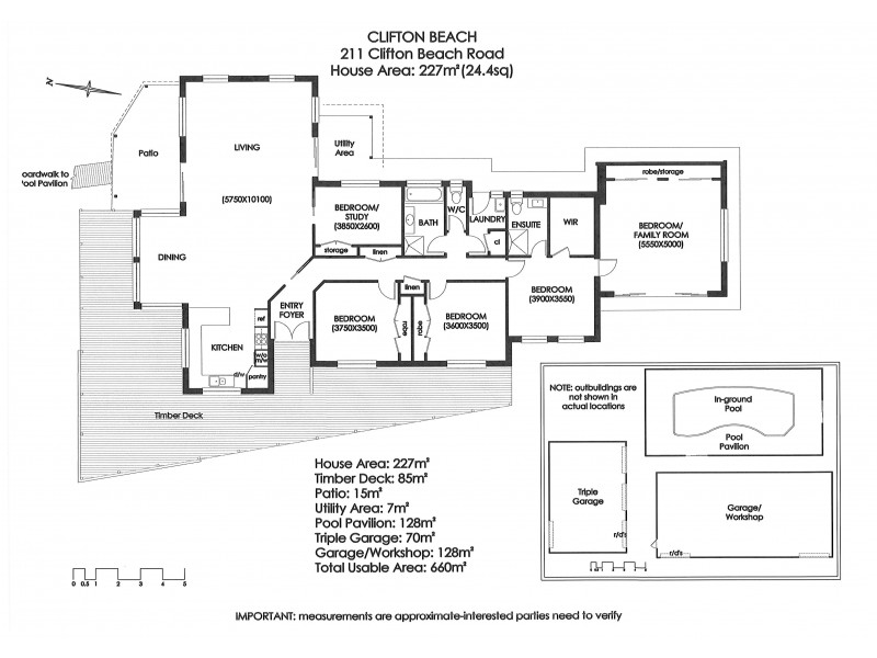 211 Clifton Beach Road, Clifton Beach TAS 7020 Floorplan