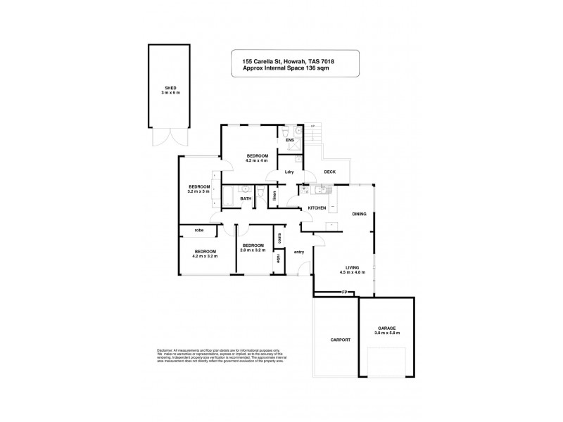 155 Carella Street, Howrah TAS 7018 Floorplan