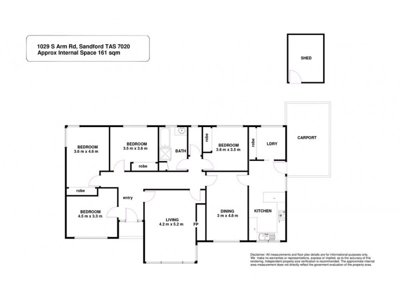 1029 South Arm Road, Sandford TAS 7020 Floorplan