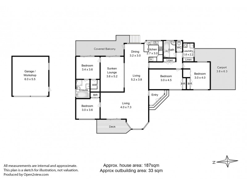 4 Blackwood Grove, Margate TAS 7054 Floorplan