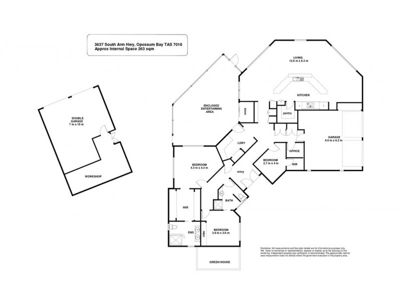 3637 South Arm Road, Opossum Bay TAS 7023 Floorplan