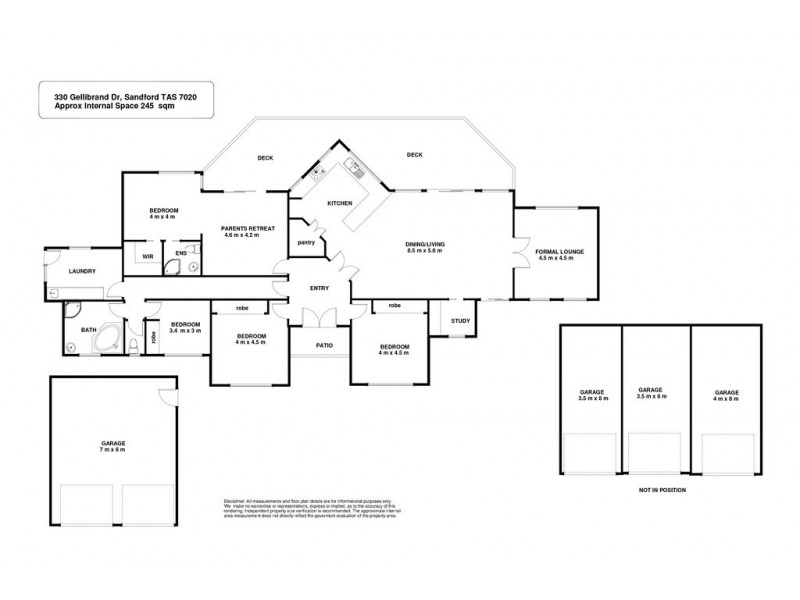 330 Gellibrand Drive, Sandford TAS 7020 Floorplan