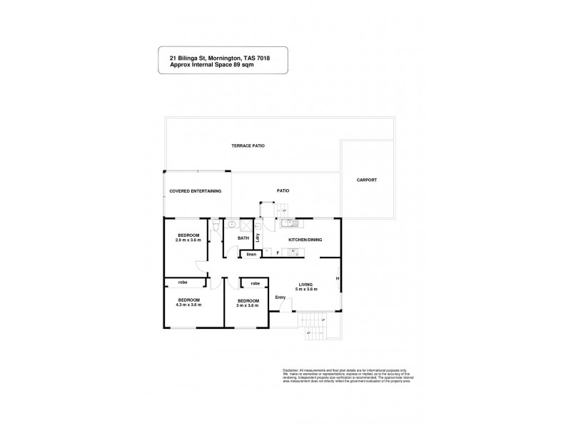 21 Bilinga Street, Mornington TAS 7018 Floorplan