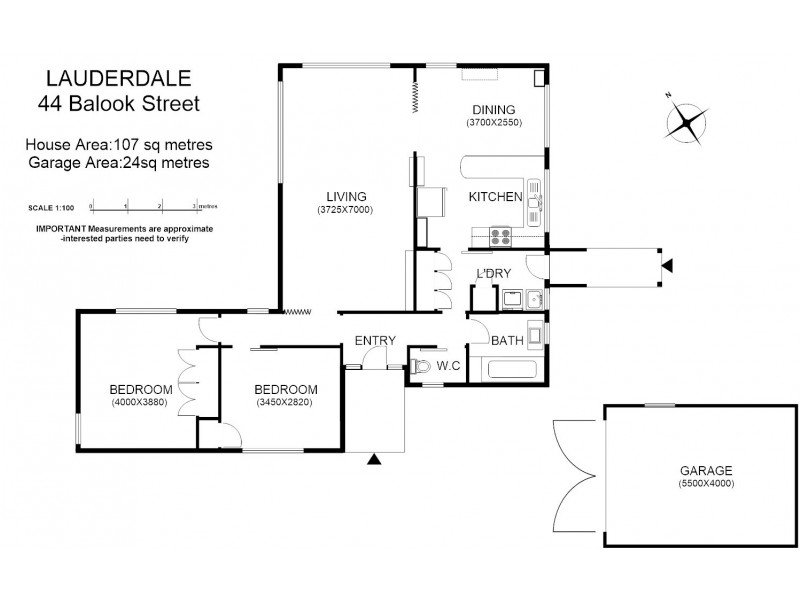 44 Balook Street, Lauderdale TAS 7021 Floorplan