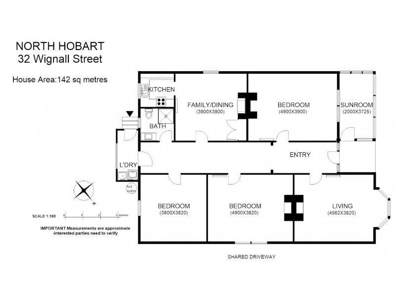 32 Wignall Street, North Hobart TAS 7000 Floorplan