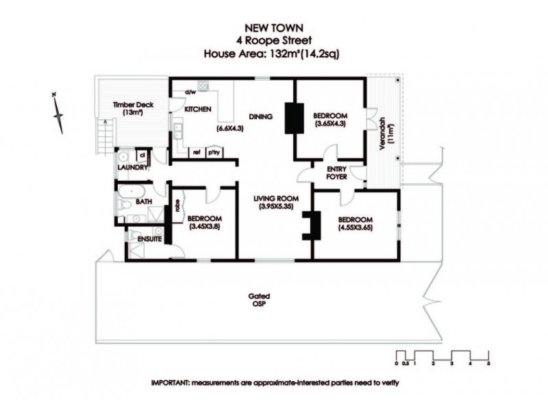 4 Roope Street, New Town TAS 7008 Floorplan