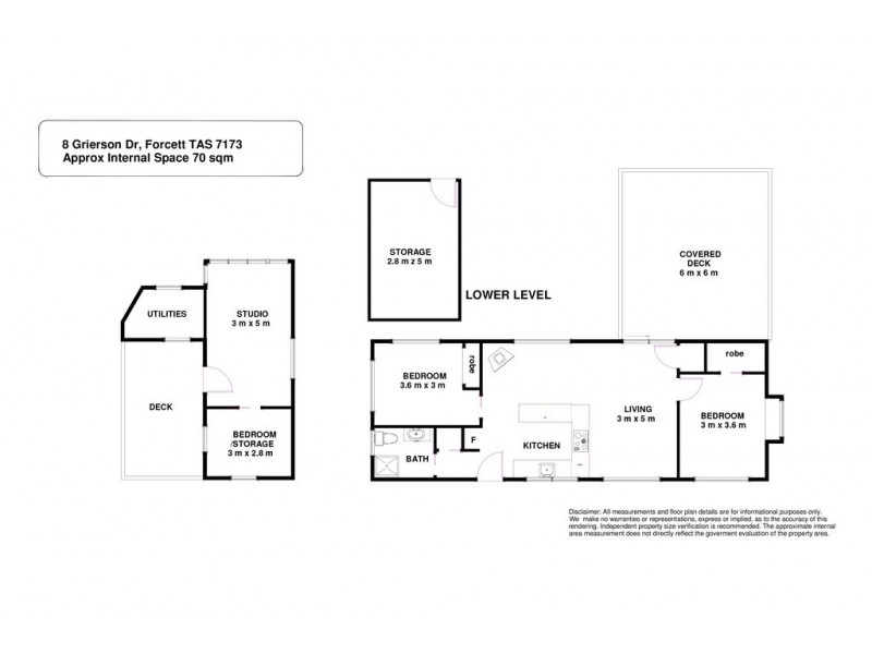 8 Grierson Drive, Forcett TAS 7173 Floorplan