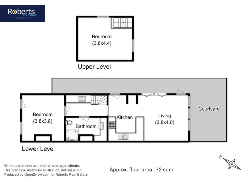 18 Yardley Street, North Hobart TAS 7000 Floorplan
