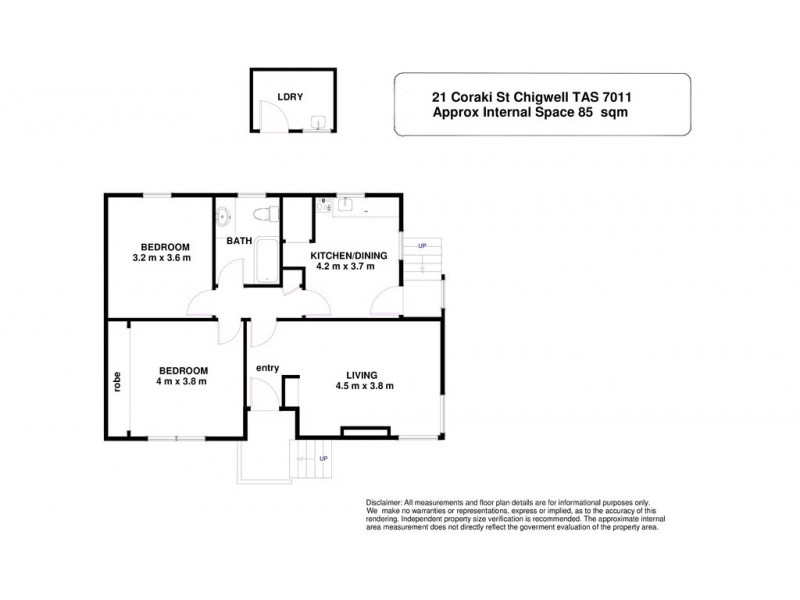 21 Coraki Street, Chigwell TAS 7011 Floorplan