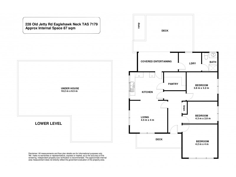 228 Old Jetty Road, Eaglehawk Neck TAS 7179 Floorplan