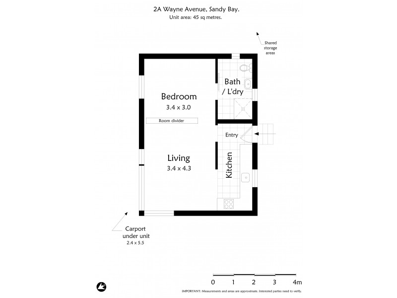 2A Wayne Avenue, Sandy Bay TAS 7005 Floorplan