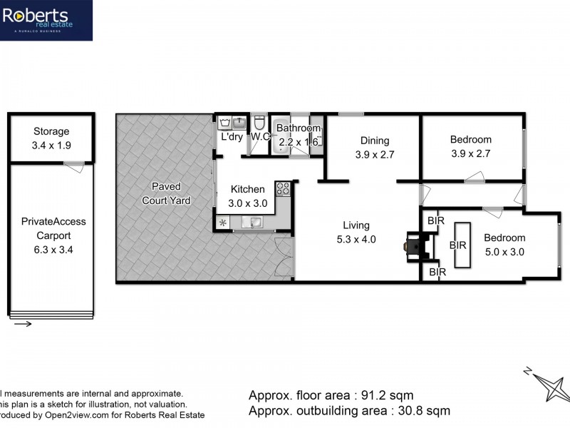 45 Federal Street, North Hobart TAS 7000 Floorplan