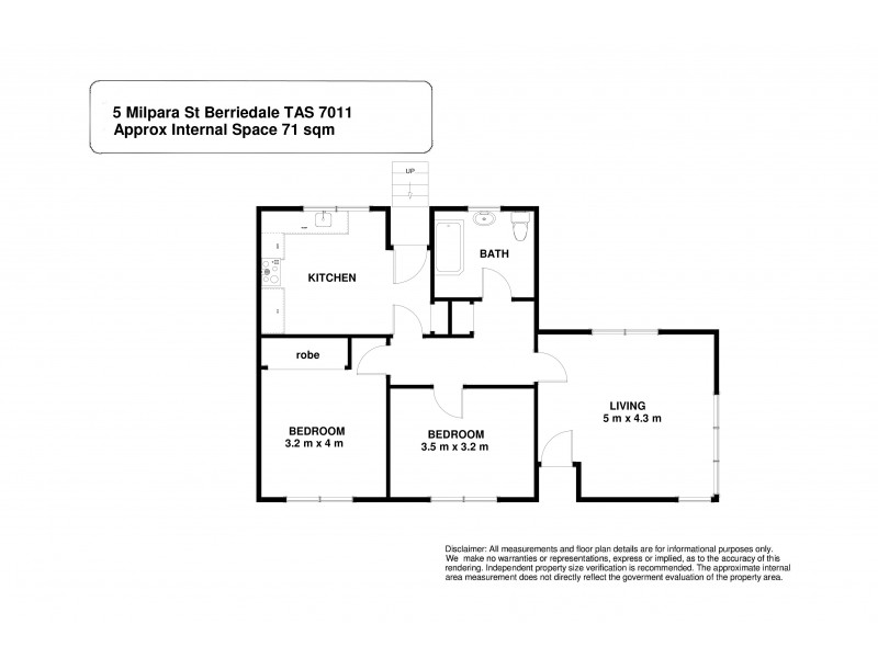 5 Milpara Street, Berriedale TAS 7011 Floorplan