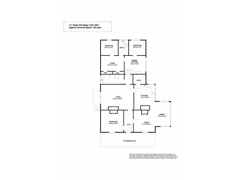111 Betts Road, Neika TAS 7054 Floorplan