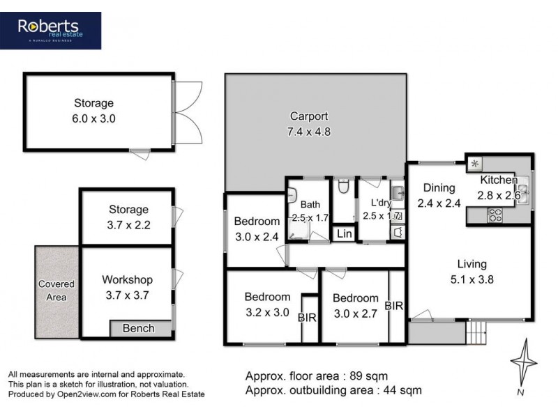 57 Burwood Drive, Blackmans Bay TAS 7052 Floorplan