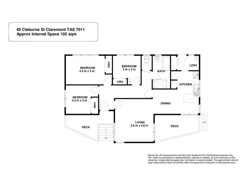 40 Cleburne Street, Claremont TAS 7011 Floorplan
