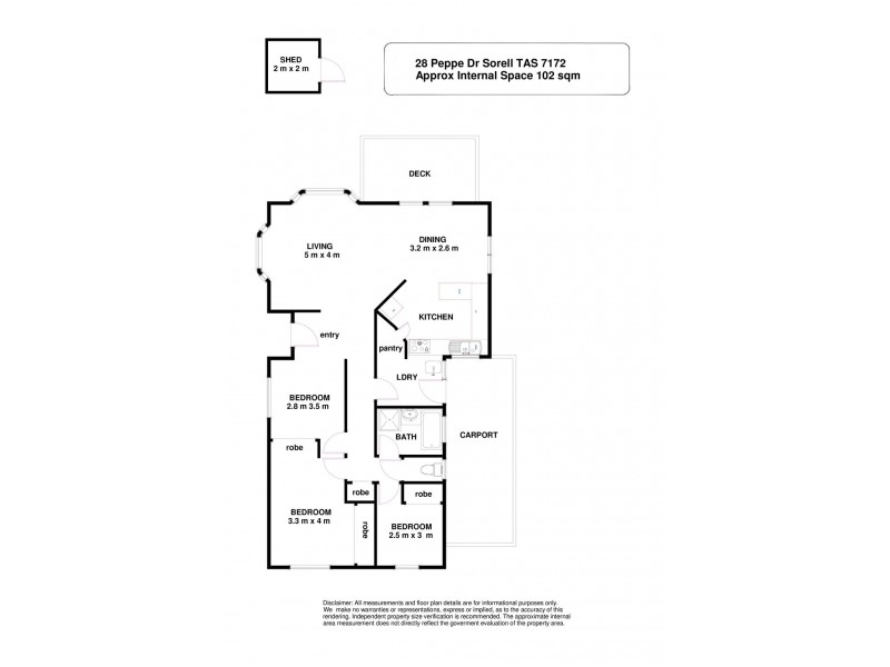 28 Peppe Drive, Sorell TAS 7172 Floorplan