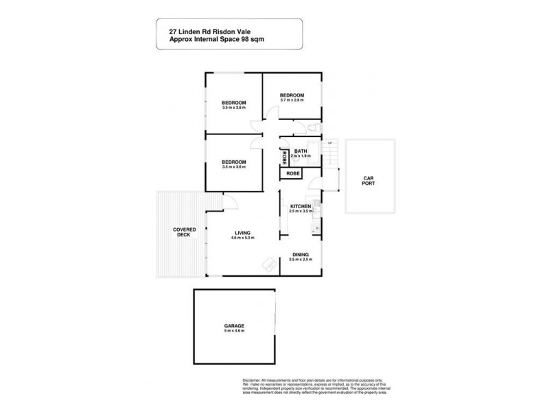 27 Linden Road, Risdon Vale TAS 7016 Floorplan