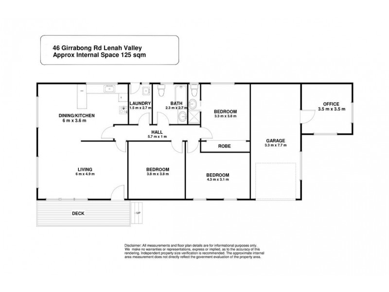 46 Girrabong Road, Lenah Valley TAS 7008 Floorplan