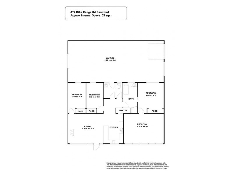 479 Rifle Range Road, Sandford TAS 7020 Floorplan
