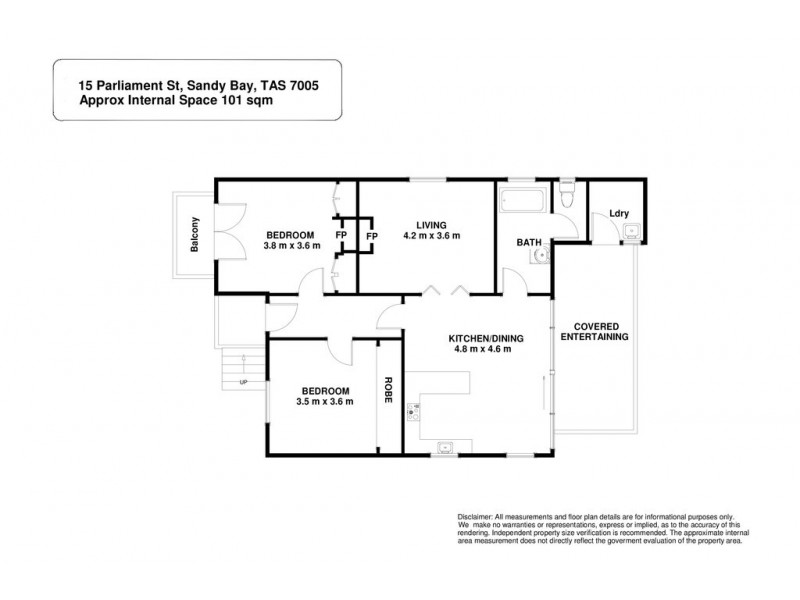 52 Parliament Street, Sandy Bay TAS 7005 Floorplan