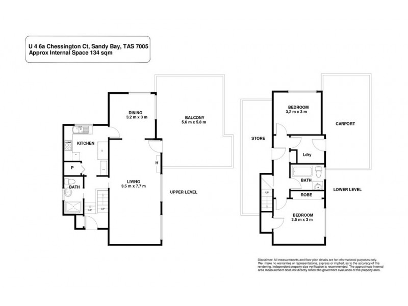 4/7A Chessington Court, Sandy Bay TAS 7005 Floorplan