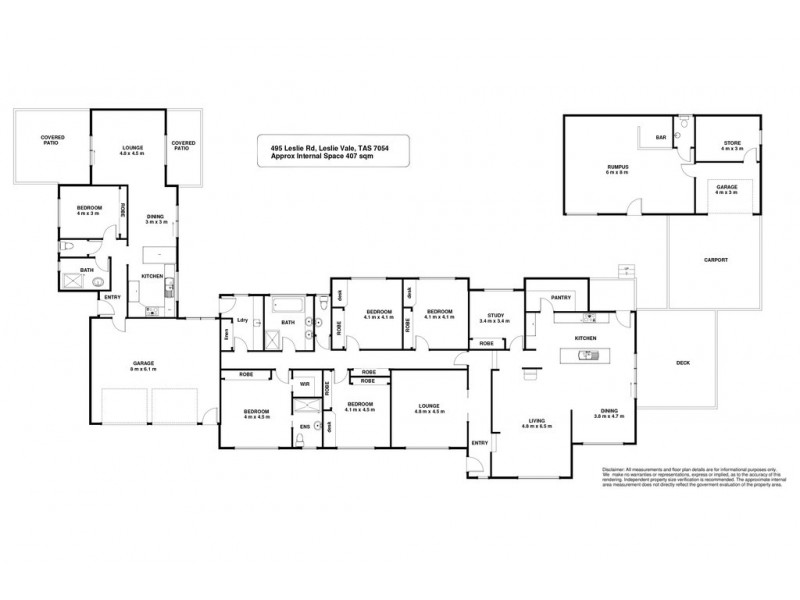 495 Leslie Road, Leslie Vale TAS 7054 Floorplan
