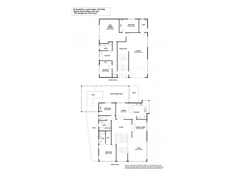 55 Rosehill Crescent, Lenah Valley TAS 7008 Floorplan