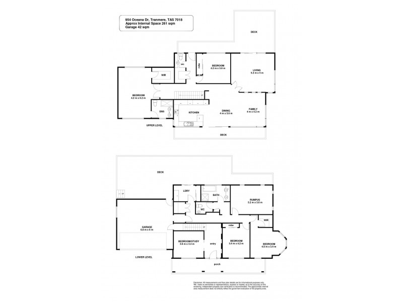 954 Oceana Drive, Tranmere TAS 7018 Floorplan